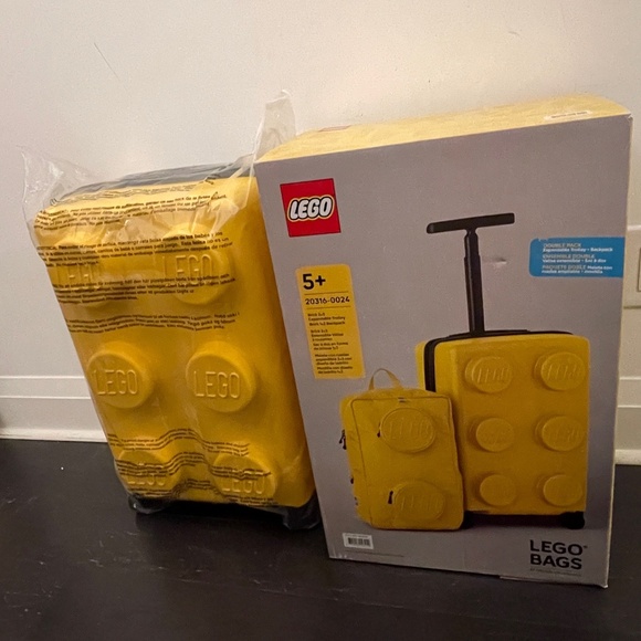 Lego Handbags - NEW LEGO Carry-on trolley TSA Lock & Backpack Luggage Set yellow